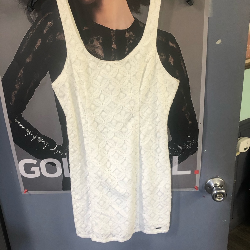 White lace holistic dress